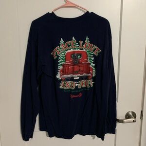 Three Blessed Girl Long-Sleeve Shirts Christmas (Large(2) & XL)